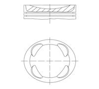 Pistón MAHLE 081 PI 00104 001