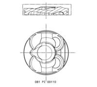 Pistón MAHLE 081 PI 00110 002