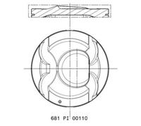 Pistón MAHLE 681 PI 00110 000