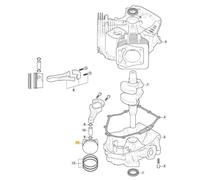 Pistón Original Stiga Motor Tre 586V Cortacésped 118551629/0