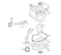 Pistón Original Stiga Motor Tre 635V Cortacésped 118551551/0