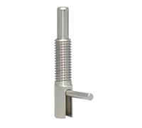 Pistón roscado de resorte de acero inoxidable con varilla, pasador de posicionamiento en forma de L, perno de indexación retráctil para equipos de audio (M12)