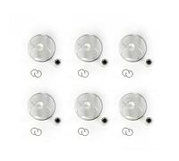 Pistones hipereutécticos Juego de 6 anillos pistón motor N52B25 82 mm diámetro, CR 11:1, para BMW E81, E87, E83, E84, 323i, 523i y 2,5 l piezas