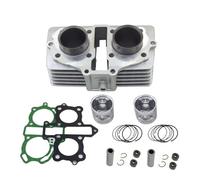 Pistones Para CB125 Para TWIN CA125 Para Rebel Para CB125T CBT125 CM125 244FMI 247FMJ 125cc Actualización 150cc Modificación Kit Cilindro Cilindro(Plata)