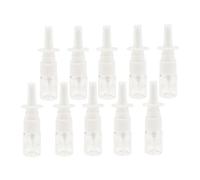 pistro 10 unidades de 5 ml botellas de spray nasal de plástico fino, bomba pulverizadora - transparente