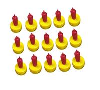 pistro 15 biberones para pezones huérfanos para alimentación de corderos huérfanos, mascotas, cachorros, perros, ovejas rojas, gatos, cabras, tetinas, bebidas, 1,7 cm de longitud