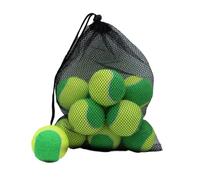 pistro 20 Pelotas de Tenis para Entrenamiento de Perros, Resistentes al Desgaste y Elásticas, para Mascotas, Principiantes y Actividades al Aire Libre- Verde Amarillo