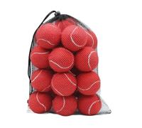 pistro 20 Pelotas de Tenis para Entrenamiento de Perros, Resistentes al Desgaste y Elásticas, para Mascotas, Principiantes y Actividades al Aire Libre- Rojo
