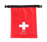 pistro Bolsa seca de emergencia impermeable de 1,2 L para viajes, camping, pesca, a prueba de arena, polvo e impermeable, con cierre de hebilla, color rojo