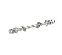 Pistro - Juego de rodamientos de eje delantero y trasero de repuesto para eje de rueda de repuesto fácil de instalar, desmontar, acero, 12,5 cm, eje trasero delantero y trasero