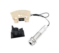 pistro Micrófono profesional de pastilla de violín, pastilla de violín piezoeléctrico con cuello de cisne para arpa de bajo mandolina