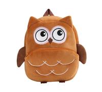 pistro Mochila Mini Mapa Escolar Animales Suave Felpa Niños Guardería Cumpleaños Mascotas- Búho