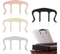 pistro Paquete de 4 clips para libros de música, clips de metal para páginas de música para hojas de piano, teclado y reproducción al aire libre, acero inoxidable, impermeable, para músicos y