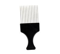 pistro Peine Afro Pick de metal para el cabello, herramienta de peinado africano, peine duradero para cabello rizado, púa de puño para peinado grueso, tipo 1