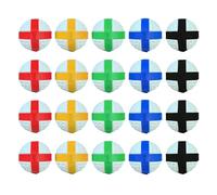 pistro Pelotas de Golf Adhesivas para Tablero de Tela - 20 Unidades, 4.3cm (1.7") de Diámetro, Polipropileno, para Práctica y Juegos