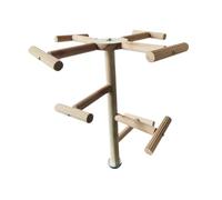pistro Perca giratoria para pájaros con rodamientos, soporte de madera para loros, periquitos pequeños, cacatúas y tortolitos, accesorio para jaula de pájaros, juguete divertido para ejercicios para