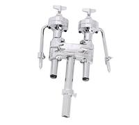 pistro Soporte de doble Tom para bombo - Soporte ajustable para 2 Tom Toms - Accesorios para kit de batería, soporte de montaje de tambor, soporte de tambor duradero