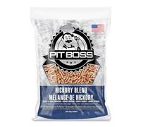 Pit Boss Pellets de Madera Hickory Blend 9 kg para BBQ y Ahumador | Madera natural, Aroma intenso, Ahumado fuerte y especiado, Para parrilla y horno de ahumado