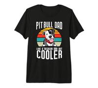 Pit Bull Dad Like A Regular Dad But Cooler Dog Lovers Camiseta Premium