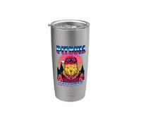 Pit Bull Dog Gangstar Gangster Retro Vintage 80s Dogs Lover Vaso térmico de acero inoxidable de doble pared