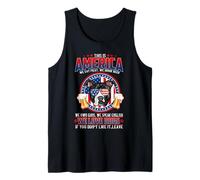 Pit Bull Dog This America We Love Dogs 4th of July Camiseta sin Mangas