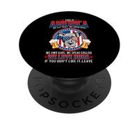 Pit Bull Dog This America We Love Dogs 4th of July PopSockets PopGrip Adhesivo