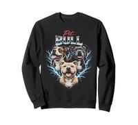 Pit Bull Heavy Metal, diseño Estilo Pittie Dog Pirata Sudadera