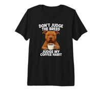 Pit Bull Pitbull Pittie Stop Discriminación Amante del café Camiseta Premium