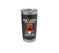 Pit Bull Pitbull Pittie Stop Discriminación Amante del café Vaso térmico de acero inoxidable de doble pared