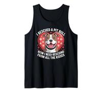 Pit Bull Pittie Pitbull Rescate Amor Ahora Necesito Rescatar Camiseta sin Mangas