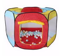 Pit de Pelota para niños pequeños 53x31 en Carpa de Bola de Malla de Malla ventilable Plegable para bebé con Cortina de Puerta Enrollable al Aire Libre de Juego Resistente al Aire Libre para niñas ni