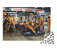 Pit Stop Scene Puzzle for Adultos 1000 Piezas Recyclable Paper Motorsport Action Jigsaw Puzzle Juego Padre-Hijo Props Developing Boy & Girl‘s Intelligence Toy 70x50cm/1000pcs