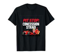 Pit Stop - Soporte de concesión Deportivo para mamá y papá Camiseta