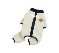 Pitadue Abrigo de invierno aislado para perro, forro polar suave, overol de 4 patas con gancho para correa para razas pequeñas, cachorros, aventuras al aire libre, ropa cálida para perros para razas