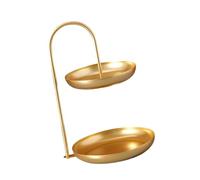 Pitadue Bandeja de metal adicional para decoración de múltiples usos, herramienta flexible de gestión del espacio para sala de estar, dormitorio, utensilios de cocina, bandeja de hierro multifuncional