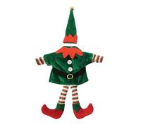 Pitadue Bolsas para botellas de vino de Papá Noel, diseño de Navidad, bebidas alcohólicas, decoración reutilizable