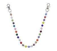 Pitadue Cadena de cintura de metal compuesto colorido, accesorio ajustable para pantalones vaqueros, corredores, regalo elegante, cadena de cadera caliente