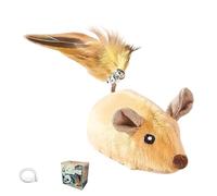 Pitadue Construcción de felpa resistente a las mordidas que simula el movimiento de la presa fomenta el juego de liberación de energía, juguete eléctrico para correr, juguete a prueba de masticación