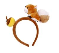 Pitadue Elegante tocado de ardilla para cumpleaños y Halloween, llamativas diademas de baile de graduación, accesorios para fotos de fiesta, diadema de ardilla