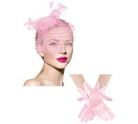 Pitadue Elegante tocado de encaje para Halloween, diadema con personalidad para bolas y sesiones de fotos temáticas, conjunto de fiesta para mujeres