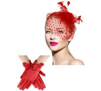 Pitadue Elegante tocado de encaje para Halloween, diadema con personalidad para bolas y sesiones de fotos temáticas, conjunto de fiesta para mujeres