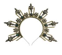 Pitadue Elegante tocado sin acabar, juego de manualidades con componentes de metal, accesorio para el cabello, artículos semielaborados, adorno para el cabello, TS85D1, Talla única