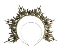 Pitadue Elegante tocado sin acabar, juego de manualidades con componentes de metal, accesorio para el cabello, artículos semielaborados, adorno para el cabello, TS97D1, Talla única