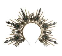 Pitadue Elegante tocado sin acabar, juego de manualidades con componentes de metal, accesorio para el cabello, artículos semielaborados, adorno para el cabello, TS92D1, Talla única