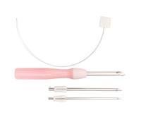 Pitadue Herramienta de aguja perforada para bordar, 2,5/3,5/5 mm, kit de perforación ajustable, fácil de usar, juego de bolígrafos ajustables para manualidades de costura