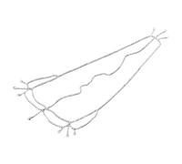 Pitadue Lujoso tocado con borlas de diamantes de imitación para mujer con encanto exótico y elegante para bodas y fiestas, borlas exóticas, plata, Talla única