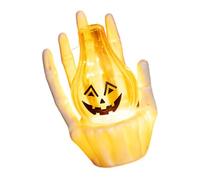 Pitadue Luz nocturna de mano de espectros fácil de usar con diseño a prueba de roturas, exhibición de mesa cálida y brillante, decoración de fiesta de Halloween, luz de mano