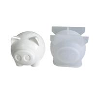 Pitadue Moldes de decoración de pasteles para jabón de caramelo, arcilla epoxi, lindo animal, fondant, molde de silicona en forma de 3D