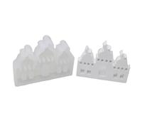 Pitadue Moldes de silicona con forma de mezquita para proyectos de arte y manualidades, moldes de resina hueca para hacer candelitas, decoraciones únicas de mezquita