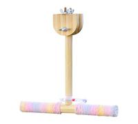 Pitadue Perchas de madera seguras para loros, balanceo de pájaros, entrenador de equilibrio para jaula, pájaros, tiempo de juego, ejercicio y entrenamiento, durabilidad, perchas de madera para pájaros